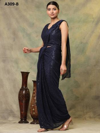 D.NO. A309-A TO A309-C BY AMOHA EMBROIDERY SAREE WHOLESALER IN INDIA